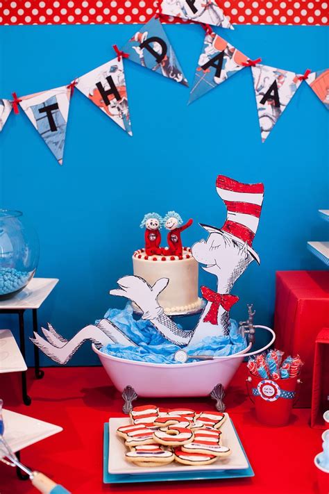 cat in the hat birthday supplies